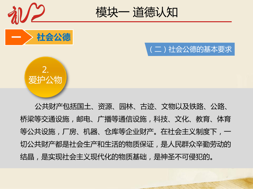 项目二 礼仪与道德修养 课件(共61张PPT)-《中职生礼仪教程》同步教学（同济大学出版社）