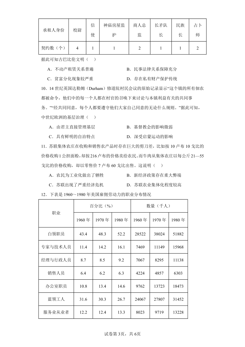 云南省昆明市西山区2024届高三三模历史试题（含解析）