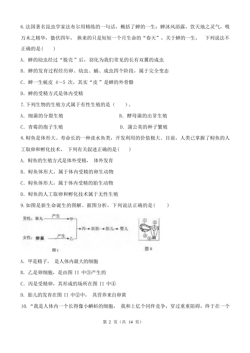 第1章 代代相传的生命 周周测一（1.1-1.3，含解析）