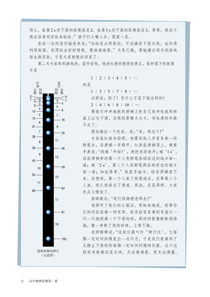 普通高中教科书物理必修1