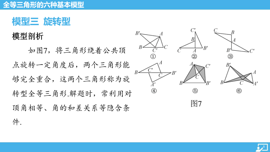 微专题 全等三角形的六种基本模型-2024年中考数学复习课件(共40张PPT)