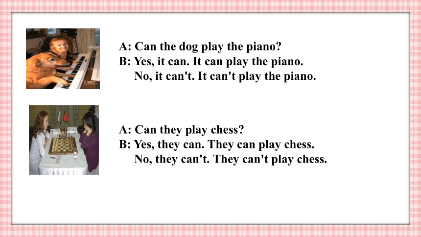 Unit 1 Can you play the guitar？Section A Grammar Focus (共16张PPT)