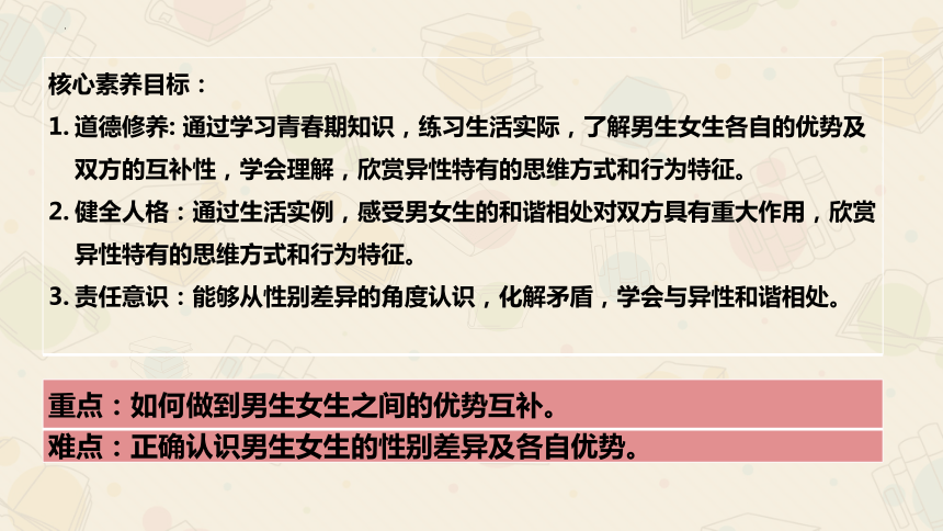 （核心素养目标）2.1男生女生  课件 (共17张PPT)  2023-2024学年七年级道德与法治下册 （统编版）