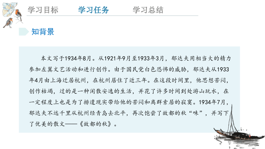 14.1《故都的秋》课件(共15张PPT) 2023-2024学年高一语文统编版必修上册