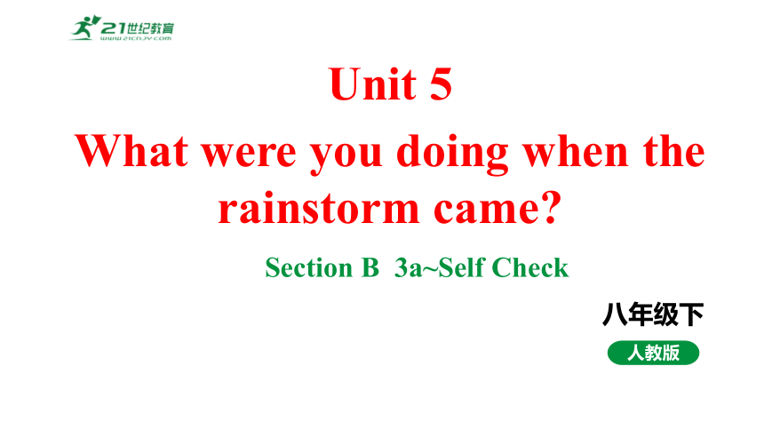 Unit5What were you doing when the rainstorm came.SectionB3a~SelfCheck课件2023-2024学年度人教版英语八年级下册