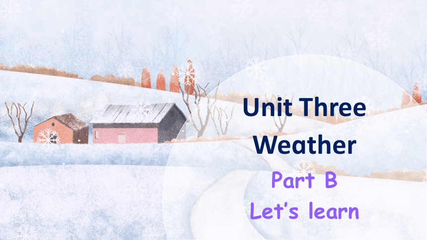 Unit 3 Weather Part B Let's Learn课件（43张PPT)-21世纪教育网