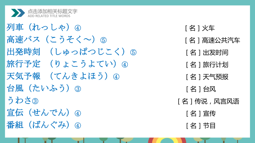 第32课 今度の日曜日に遊園地へ行くつもりです 课件-2023-2024学年高中日语新版标准日本语初级下册（31张）