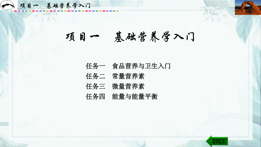 项目1  基础营养学入门_1 课件(共31张PPT)- 《食品营养与卫生》同步教学（西安科大版）