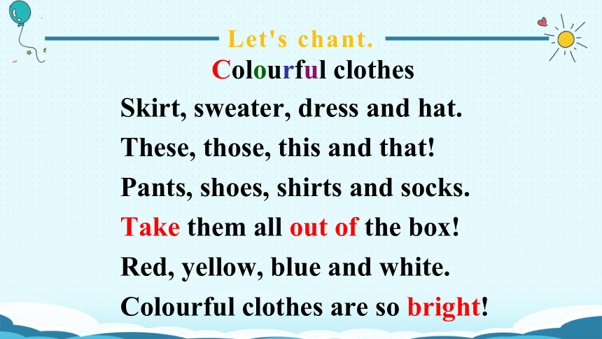 冀教版  七年级上册  Unit 2 Colours and Clothes  Lesson 10：Clothes for a Cold Day课件(共29张PPT)