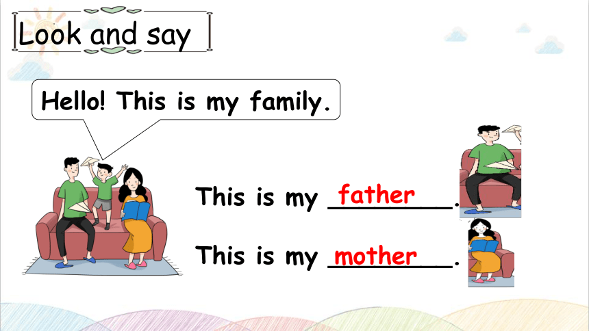 Unit 2 My family Part B Let's learn&Let's chant  课件(共21张PPT)