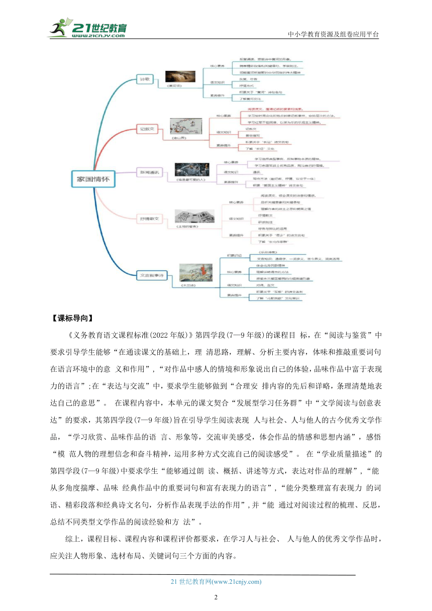 第二单元教学设计单元整体解读-(同步教学)统编版语文七年级下册名师备课系列