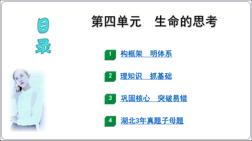 31【2024中考道法一轮复习分册精讲】 七(上) 4单元 生命的思考 课件(共34张PPT)