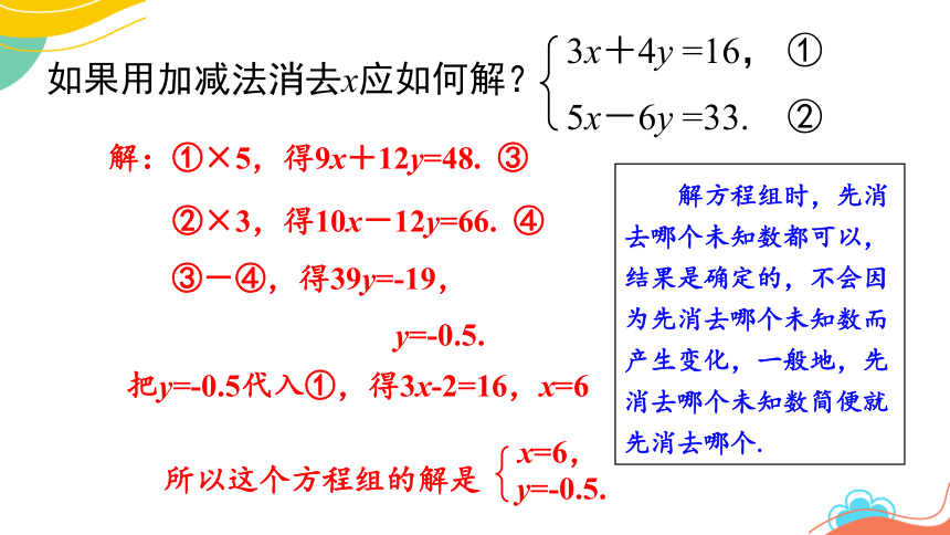 最新人教版七下数学 8.2 加减法  （ 第2课时）26张PPT