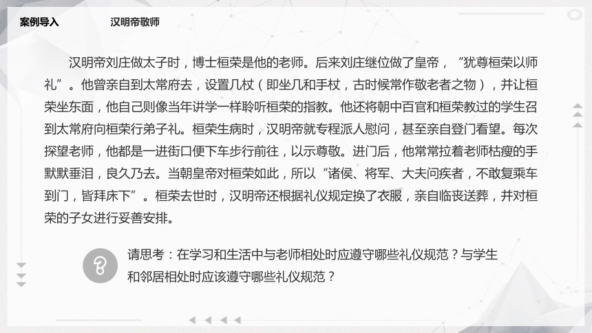 7.2熟知师生邻里礼仪 课件(共15张PPT)《现代中职生礼仪锻炼》（江苏大学出版社）