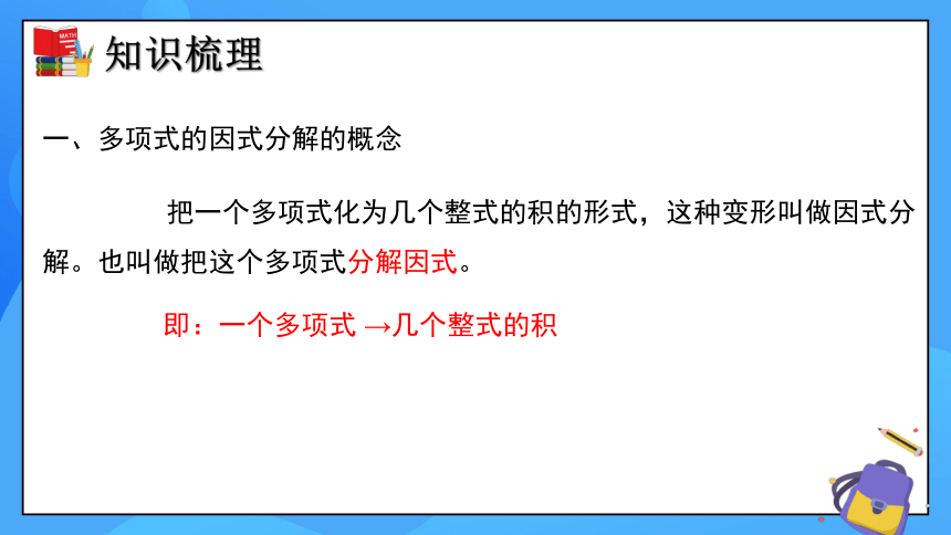 第四章 因式分解（单元小结）课件(共23张PPT)