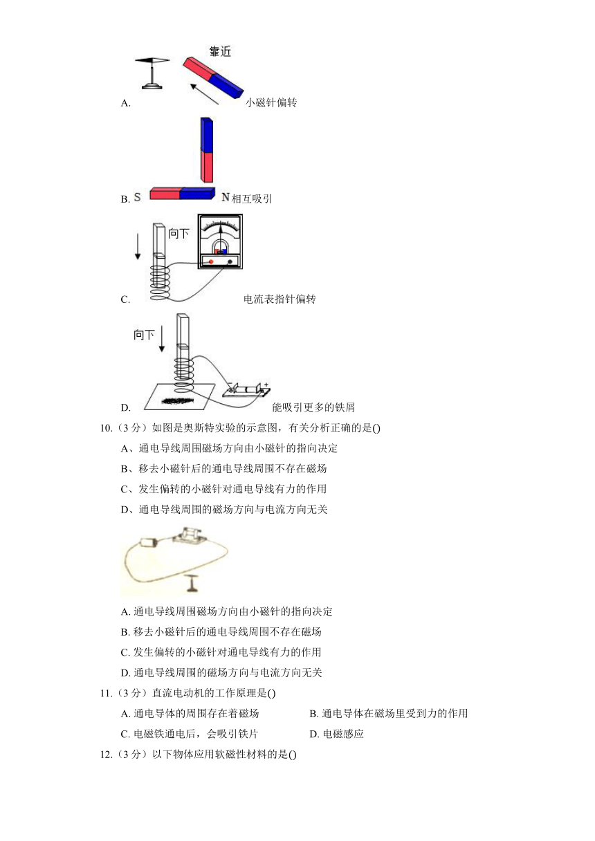 沪科版物理九年级全册《第17章 从指南针到磁浮列车》单元测试（含答案）