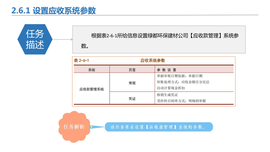 2.6应收系统初始设置 课件(共17张PPT)-《会计信息化》同步教学（北京理工大学出版社）