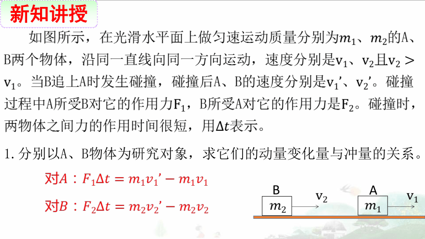 人教版（2019）高中物理选择性必修一 1.3 动量守恒律 课件(共17张PPT)