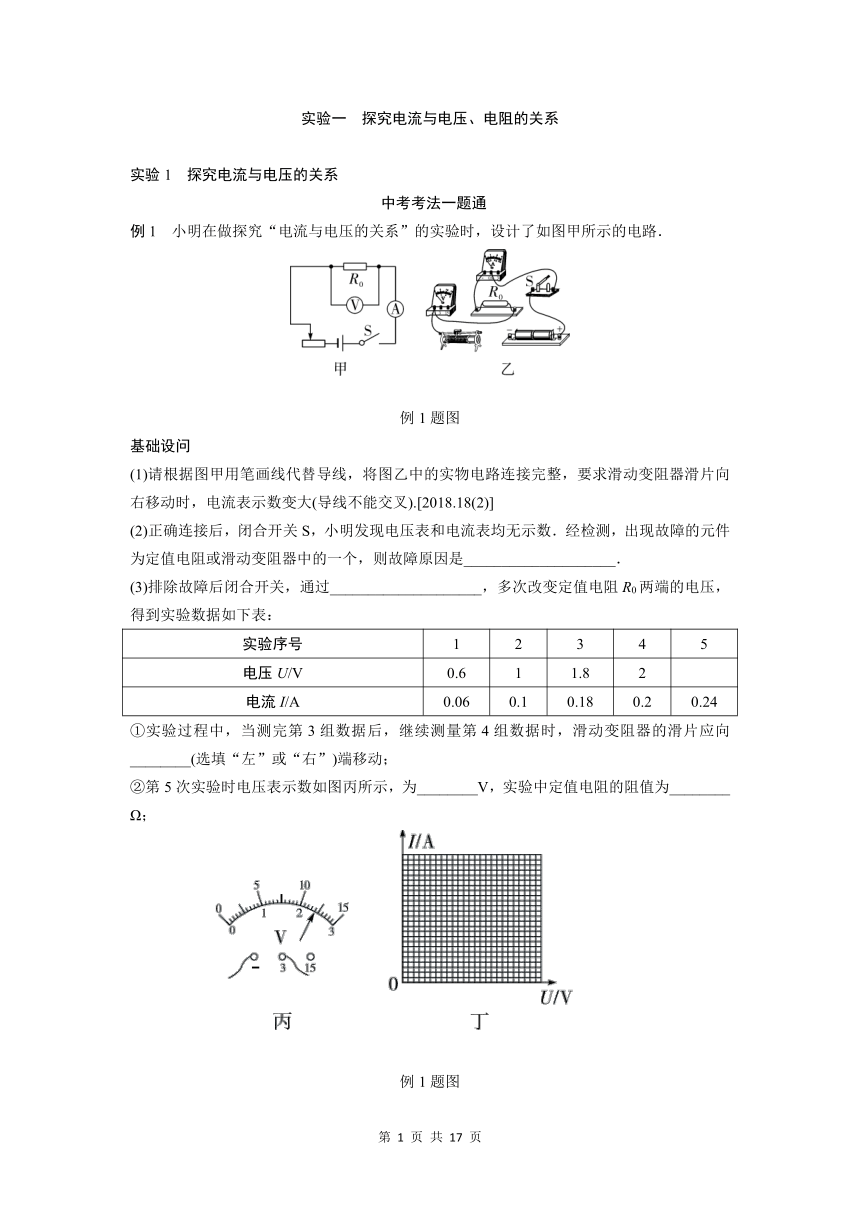 2024年中考 物理专题提升 电学 实验（含答案）