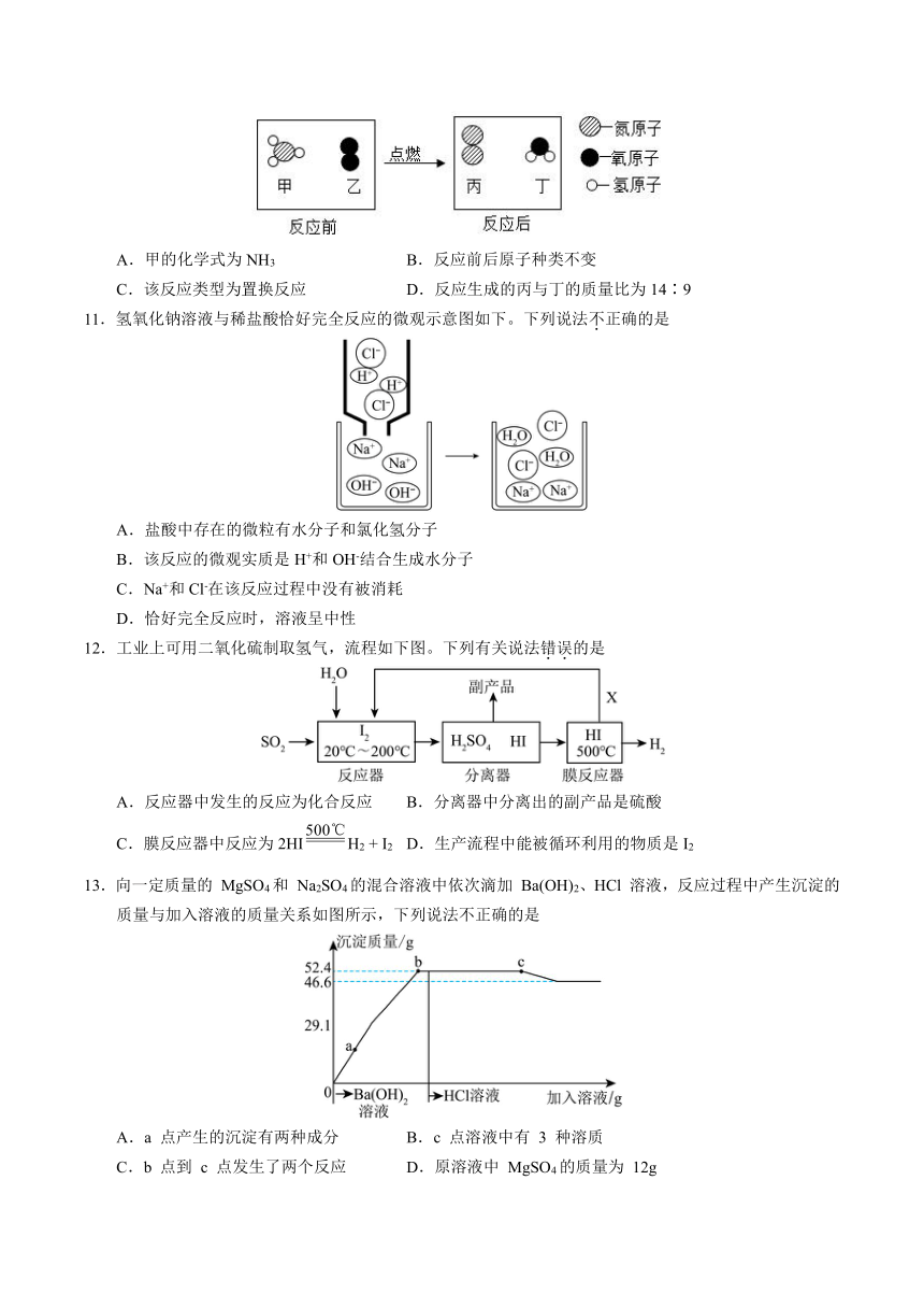 2024年江苏省盐城中考化学模拟卷（含解析）