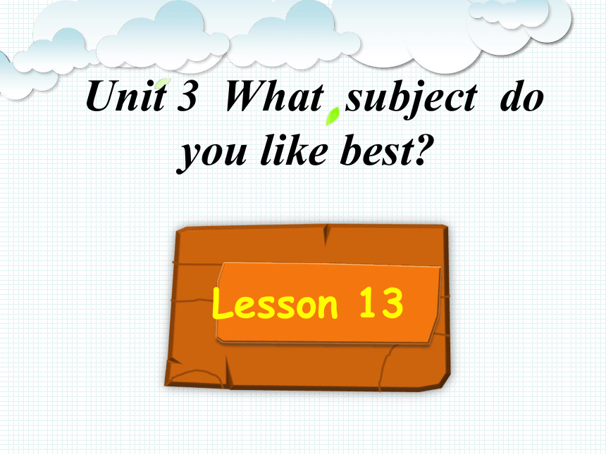 Unit 3 What subject do you like best Lesson 13  (共21张PPT)