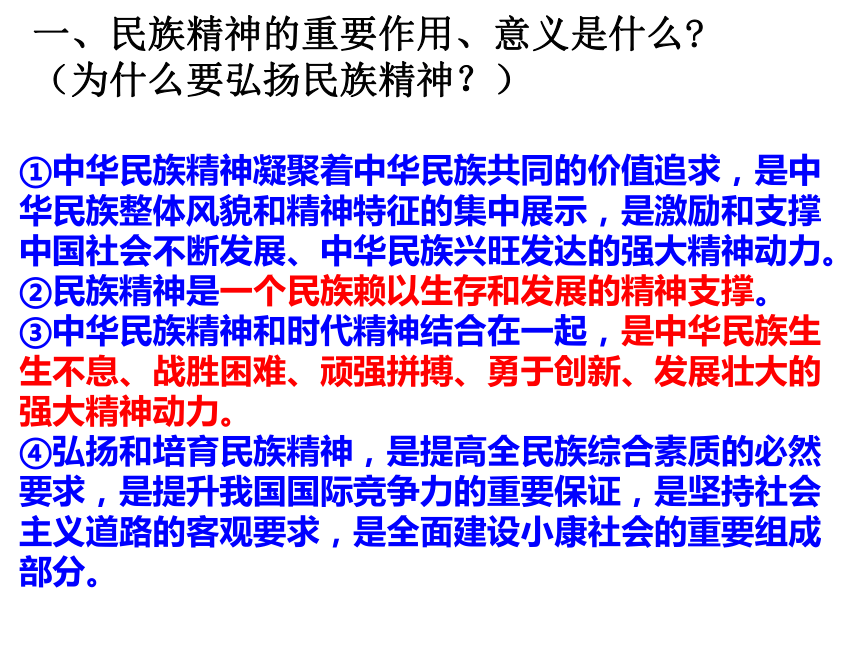  做中华民族民族精神的弘扬者 课件