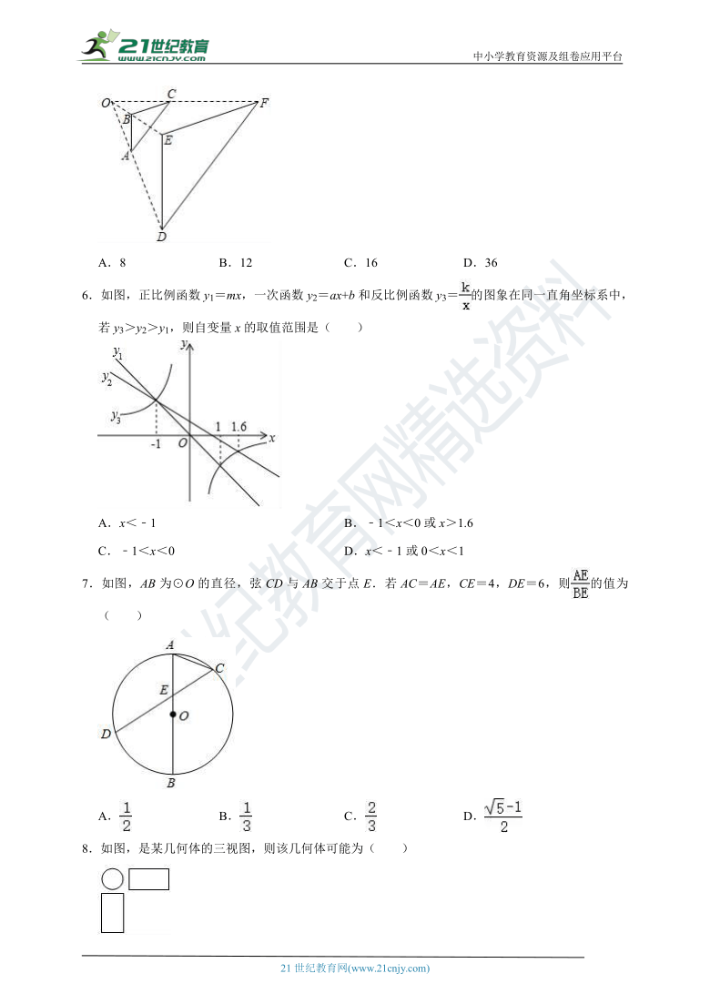 2020-2021学年人教版九年级下册期中考试数学试卷（含解析）