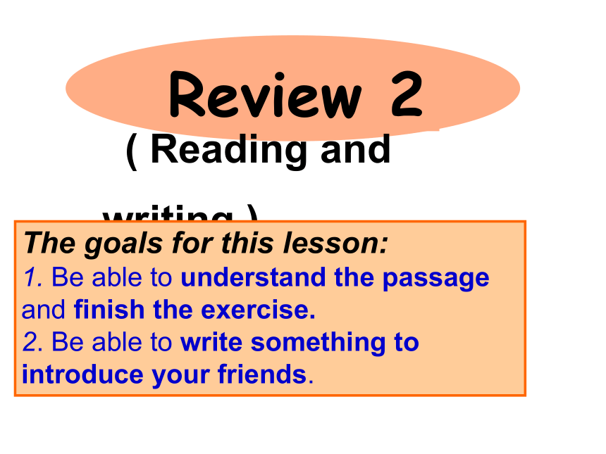 开心学英语五年级下册 Review 2 Reading and writing 课件