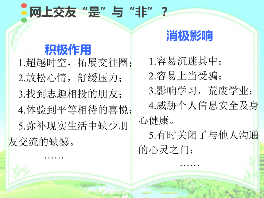 2 网上交友新时空 课件(20张幻灯片)