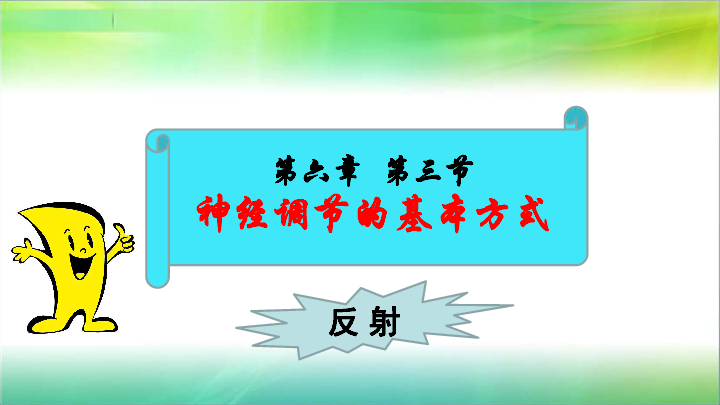 人教版（新课程标准）七年级下册第四单元第六章第三节 神经调节的基本方式 课件（38张PPT）