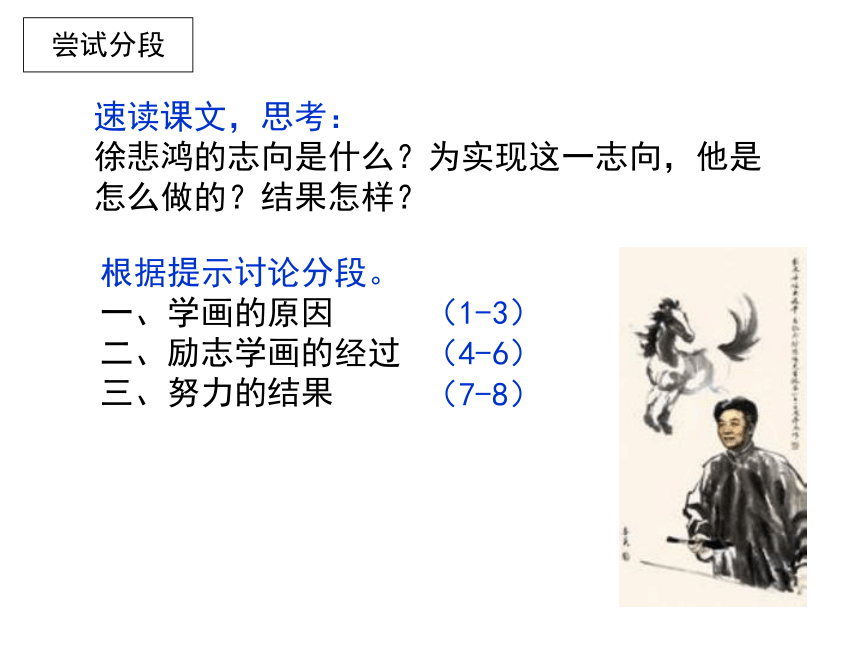 苏教版四年级语文上册：7《徐悲鸿励志学画》