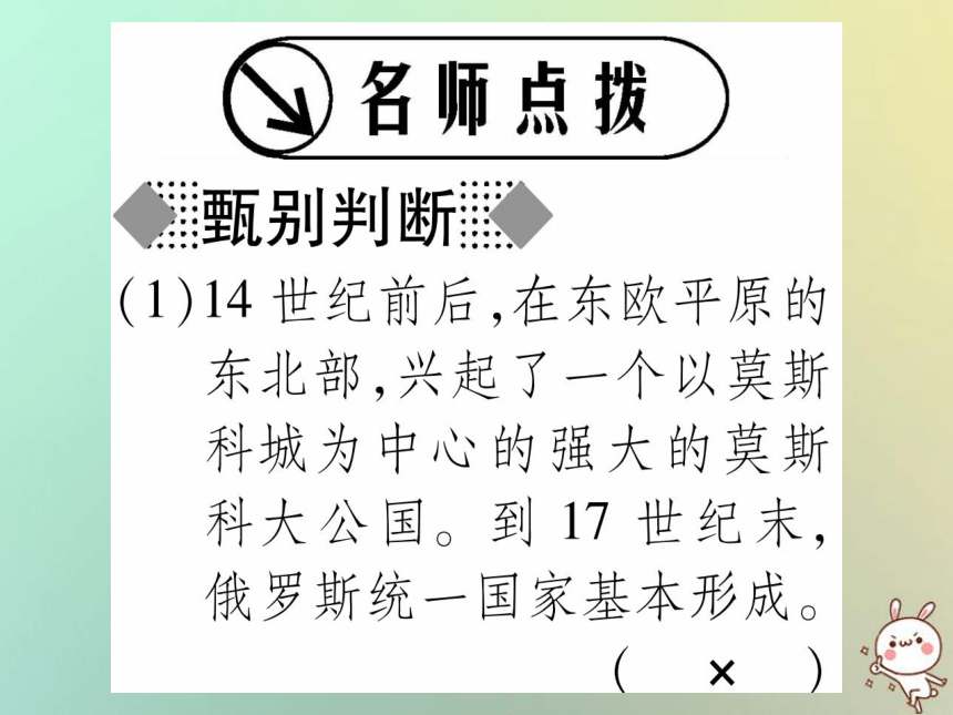 2018秋九年级历史上册第6单元资本主义制度的扩展和第二次工业革命第20课俄国的改革课件岳麓版