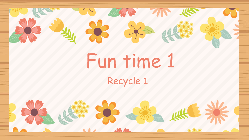 人教精通版（三年级起点）五年级上册 Fun time 1 Recycle 1 课件（20张PPT）