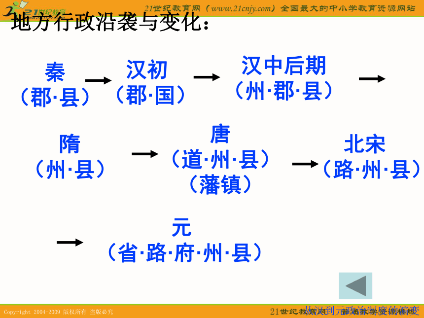 2010届高考历史专题复习系列10：《古代中国的政治文明》