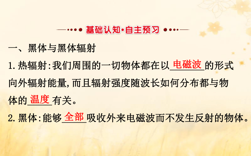 第四章波粒二象性4.1量子概念的诞生4.2光电效应与光的量子说:59张PPT