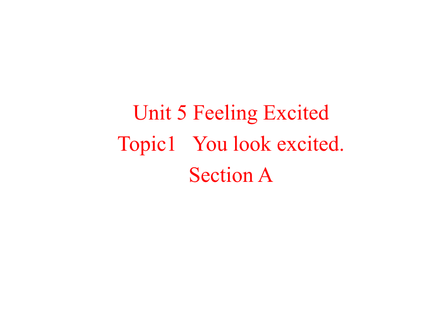 仁爱版英语八年级下Unit  5  Feeling excitedTopic 1 You look excited  Section A课件（共25张PPT）