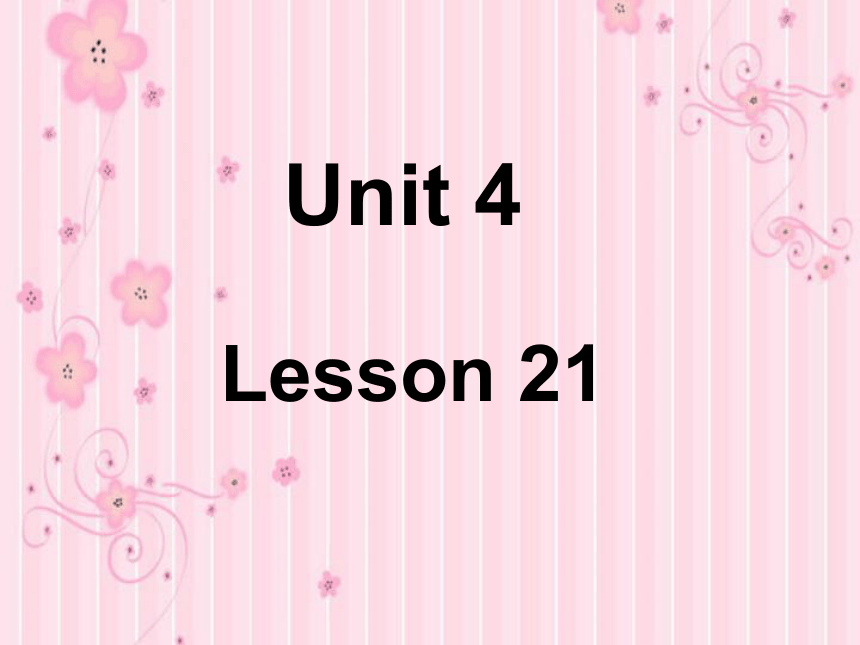 Unit4 January is the first month.（Lesson21) 课件（19张PPT）
