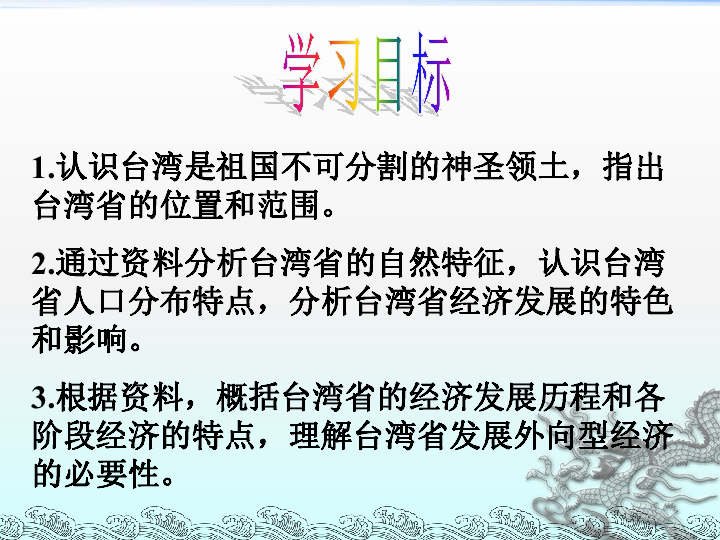 人教版八下地理 7.4祖国的神圣领土 台湾省 课件28张PPT