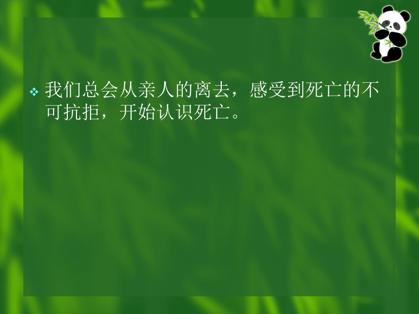 通用版心理健康七年级 生命的尽头 课件（12ppt）