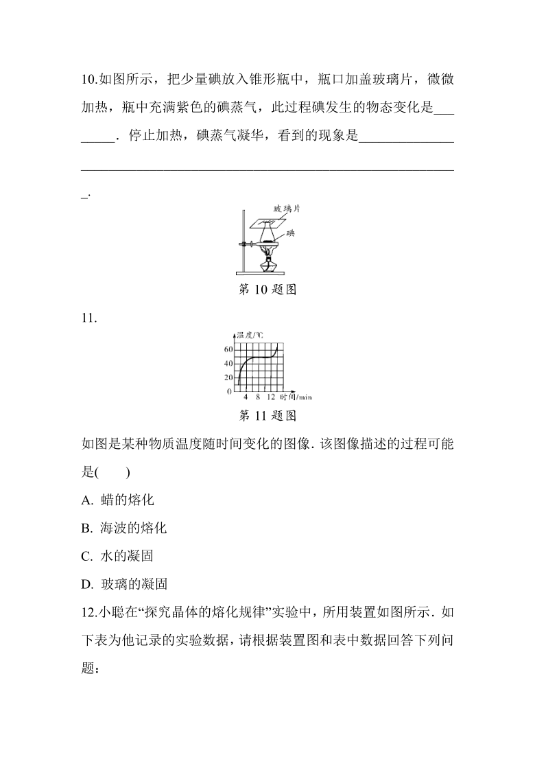 2021年人教版物理中考专题训练—物态变化(word版含答案)