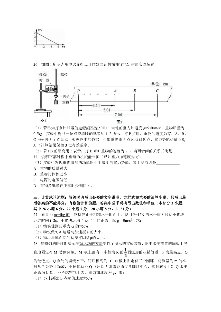 2016年江苏省南京市普通高中学业水平考试物理试卷（解析版）