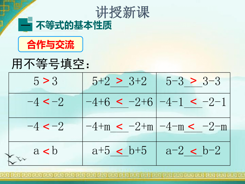 9.1.2 不等式的性质课件