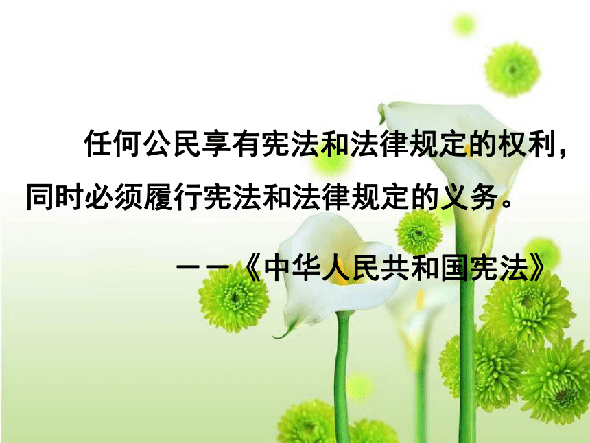 第二课 我们应尽的义务 第一课时 公民的义务