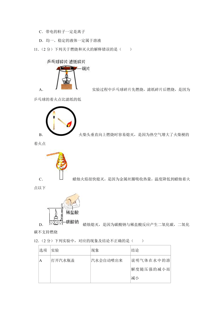 江苏省南京市鼓楼区2020-2021学年九年级（上）期末化学试卷（word版有解析）