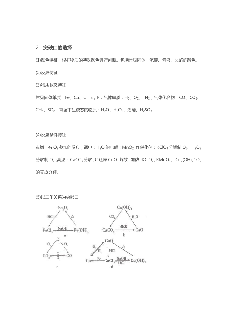 2021年人教版化学中考二轮专题——物质推断分析题（word版无答案）