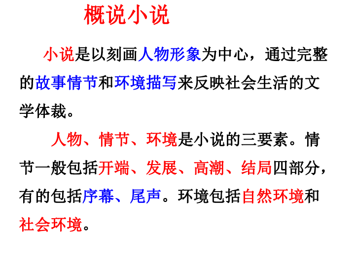 人教部编版九年级语文上册课件：综合性学习 —— 走进小说天地ppt (共33张PPT)