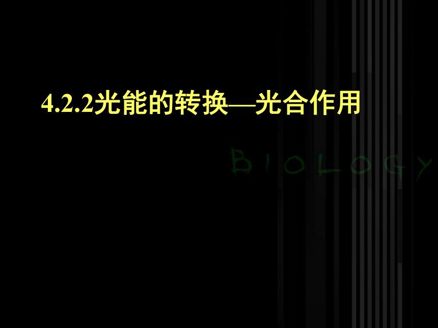 高中生物北师大版必修一第4章4.2.2光能的转换—光合作用 课件