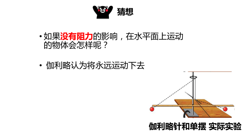 一個定律——牛頓第一定律(慣性定律)一個方法——理想實驗法