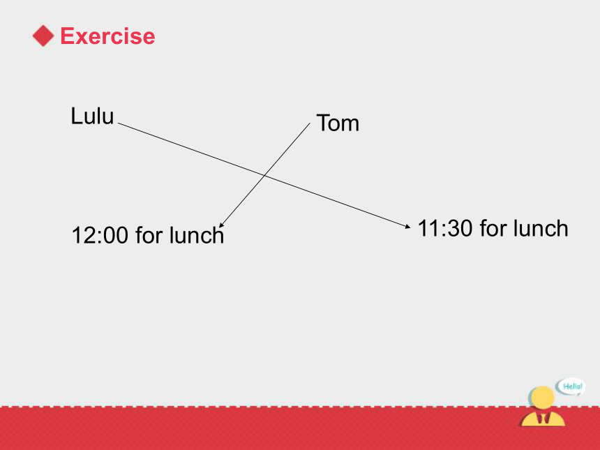 Lesson 9 Do you always have lunch at twelve?课件