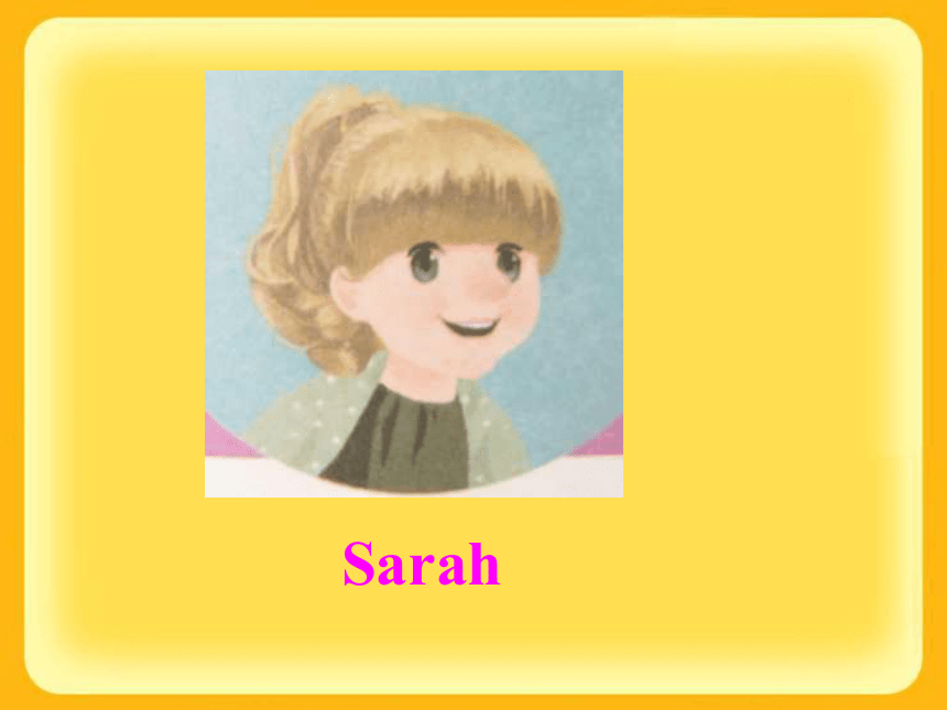 sarah英语课本人物图片